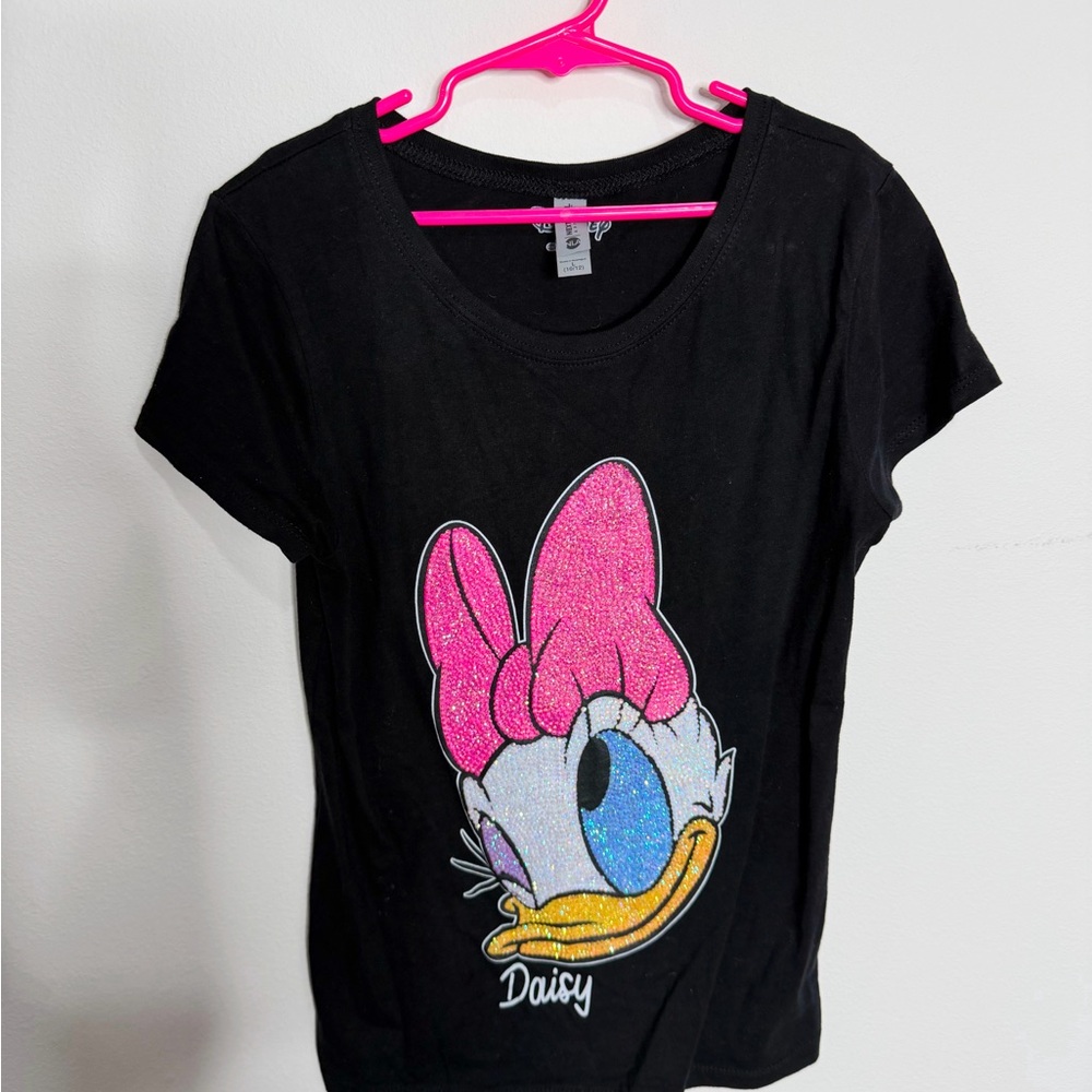 Girl Daisy handmade rhinestones top size L 10/12